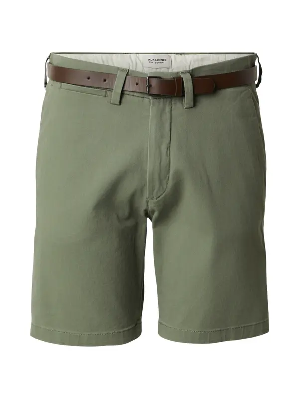 JACK & JONES JACK & JONES Chino hlače 'JPSTADAM'  rjava / oliva