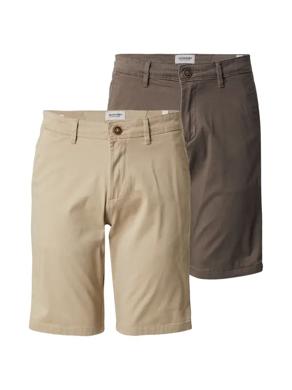 JACK & JONES JACK & JONES Chino hlače 'JPSTBOWIE'  bež / čokolada