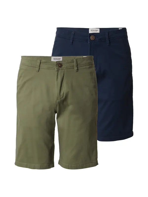 JACK & JONES JACK & JONES Chino hlače 'JPSTBowie'  mornarska / oliva