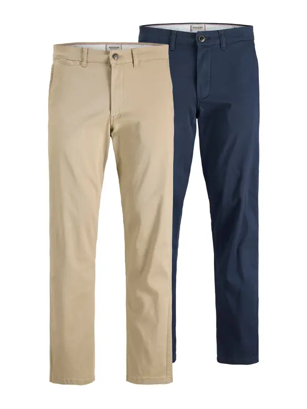 JACK & JONES JACK & JONES Chino hlače 'JPSTKane Dave'  pesek / mornarska