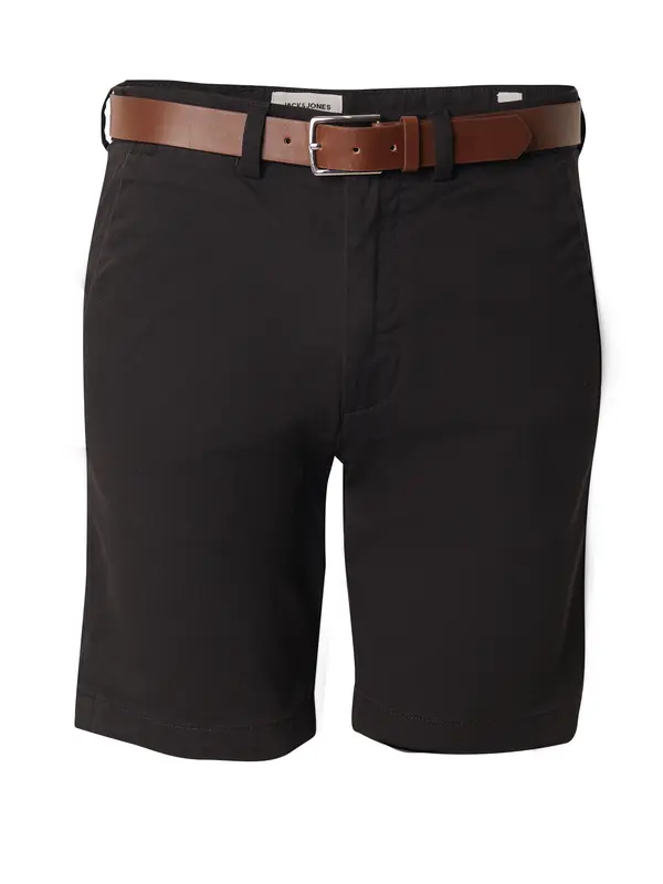 JACK & JONES JACK & JONES Chino hlače 'JPSTMARCO FRANCO'  črna