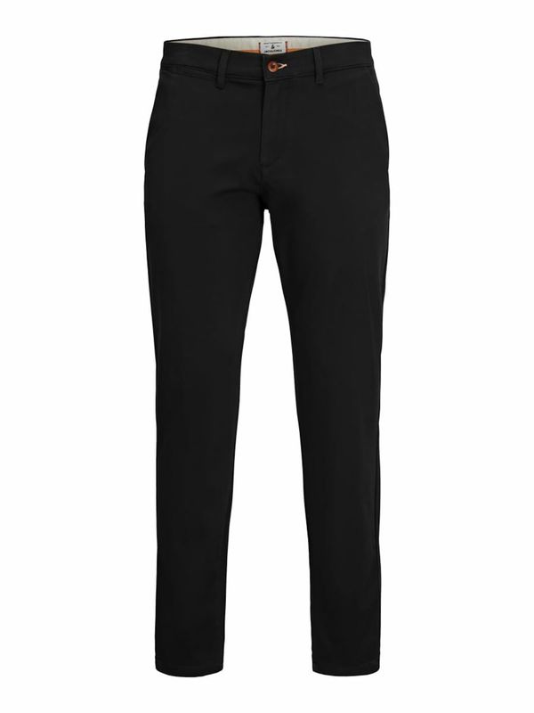 JACK & JONES JACK & JONES Chino hlače 'JPSTOllie JJJagger'  črna