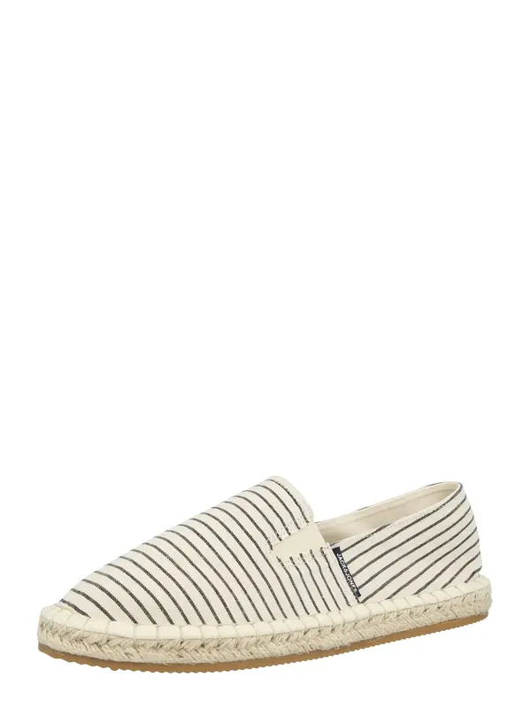 JACK & JONES JACK & JONES Espadrile 'JFWREGENT'  črna / bela