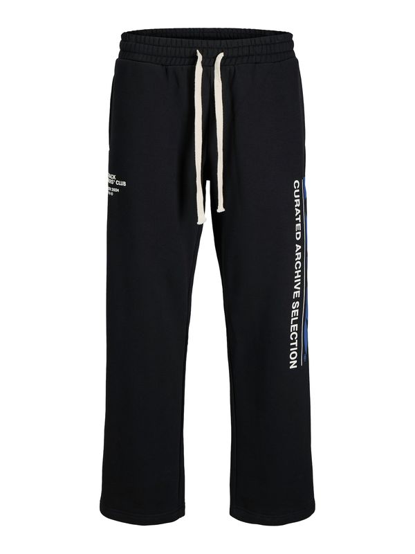 JACK & JONES JACK & JONES Hlače  črna / off-bela