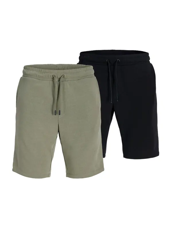 JACK & JONES JACK & JONES Hlače 'JPSTGORDON BRANDLEY'  svetlo zelena / črna