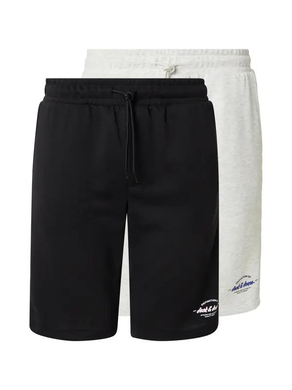 JACK & JONES JACK & JONES Hlače 'JPSTGORDON BRANDON'  modra / črna / bela / pegasto bela