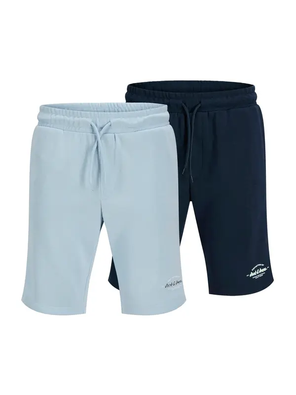JACK & JONES JACK & JONES Hlače 'JPSTGORDON BRANDON'  svetlo modra / temno modra / meta / bela
