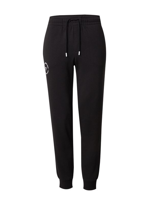 JACK & JONES JACK & JONES Hlače 'JPSTGORDON SIMON'  črna / bela