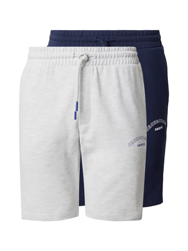 JACK & JONES JACK & JONES Hlače 'JPSTGORDON'  temno modra / pegasto bela