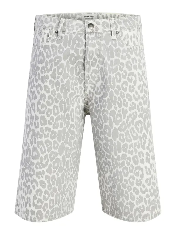 JACK & JONES JACK & JONES Hlače 'JPSTOwen Roy'  svetlo siva / bela