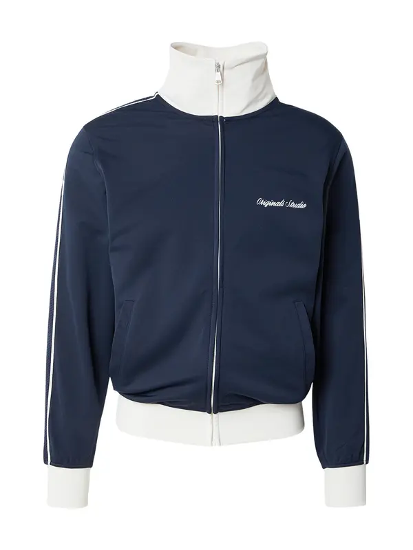 JACK & JONES JACK & JONES Jopa na zadrgo 'JORNIAGARA'  nočno modra / bela