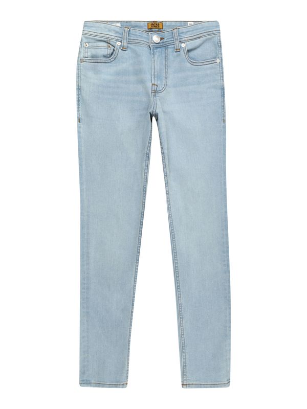 Jack & Jones Junior Jack & Jones Junior Kavbojke 'GLENN'  moder denim / svetlo rjava