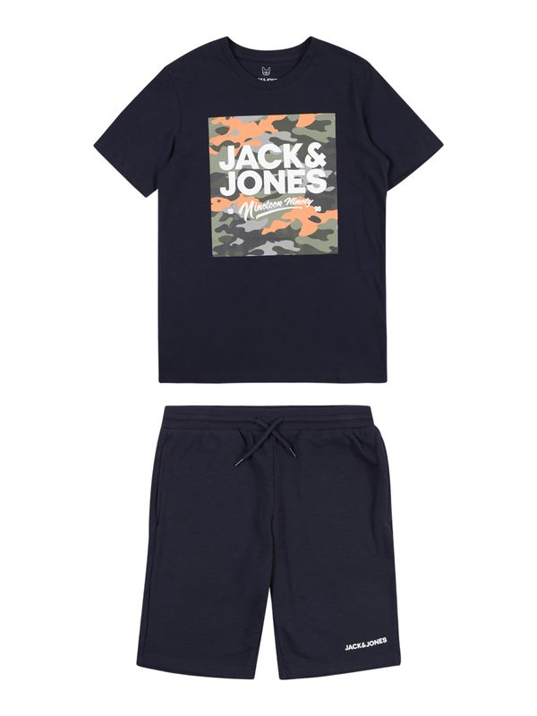 Jack & Jones Junior Jack & Jones Junior Komplet 'JJPETE'  marine / kaki / svetlo oranžna / bela