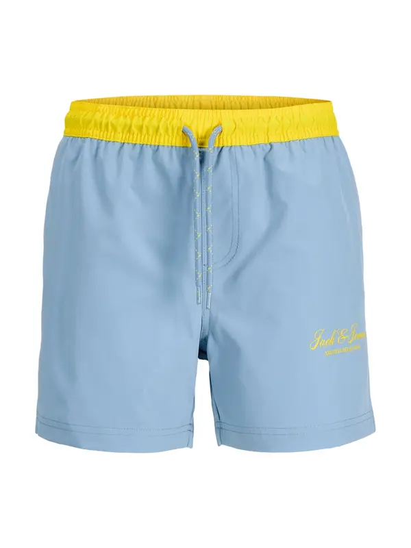 Jack & Jones Junior Jack & Jones Junior Kratke kopalne hlače 'JPSTMaui Archive'  svetlo modra / temno rumena