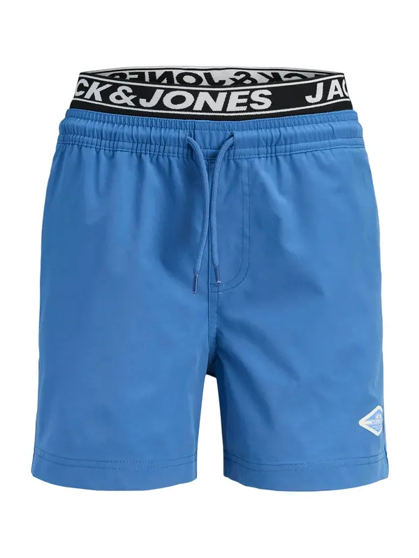 Jack & Jones Junior Jack & Jones Junior Kratke kopalne hlače 'JPSTMaui'  modra / črna / bela