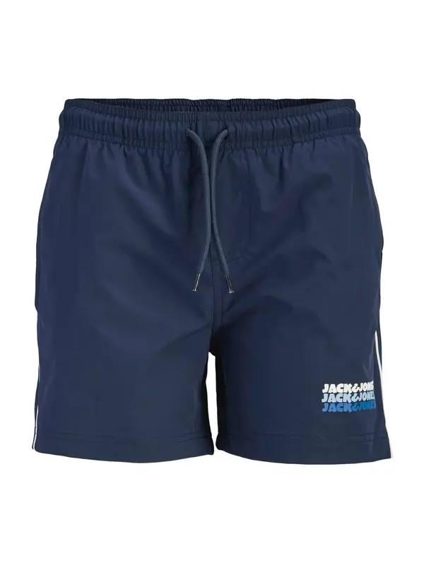 Jack & Jones Junior Jack & Jones Junior Kratke kopalne hlače 'JPSTMAUI SUNRISE'  mornarska / azur / svetlo modra / bela