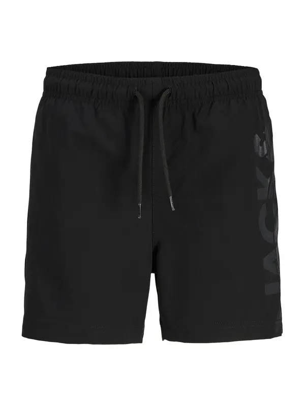 Jack & Jones Junior Jack & Jones Junior Kratke kopalne hlače 'JPSTMaui Wave'  temno siva / črna