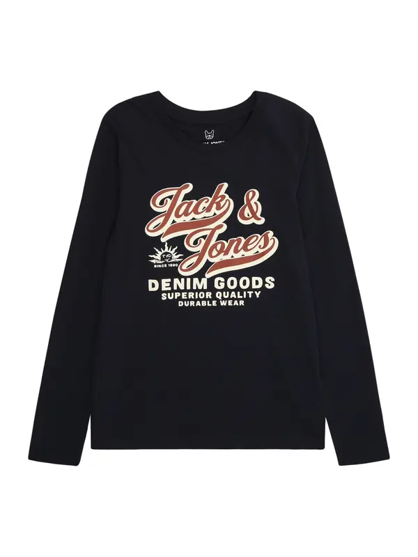 Jack & Jones Junior Jack & Jones Junior Majica  bež / temno modra / bela