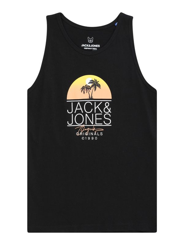 Jack & Jones Junior Jack & Jones Junior Majica 'CASEY'  rumena / oranžna / črna / bela