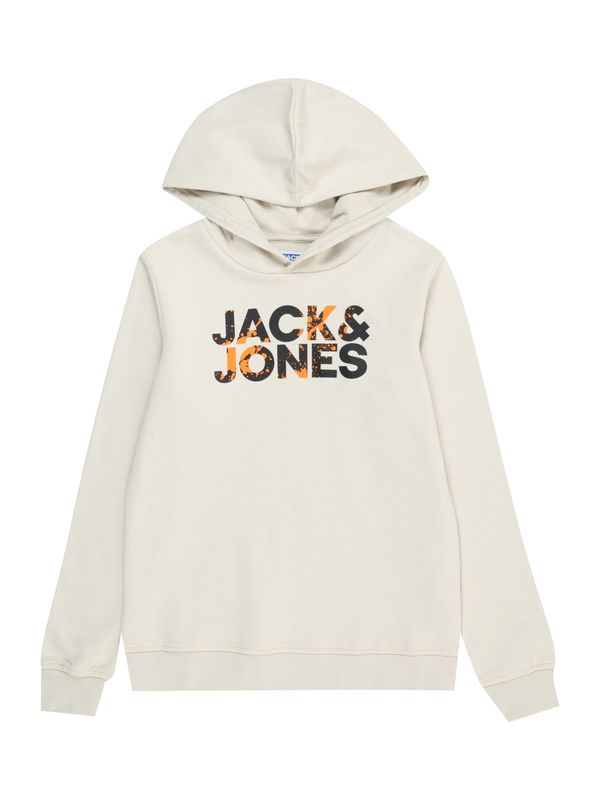 Jack & Jones Junior Jack & Jones Junior Majica 'COMMERCIAL'  bež / oranžna / črna