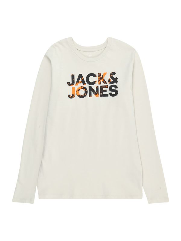 Jack & Jones Junior Jack & Jones Junior Majica 'COMMERCIAL'  bež / oranžna / črna