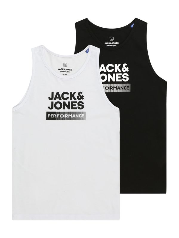 Jack & Jones Junior Jack & Jones Junior Majica  črna / bela