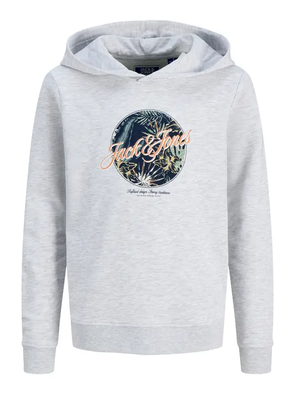 Jack & Jones Junior Jack & Jones Junior Majica 'Honolulu'  pegasto siva / temno zelena / marelica