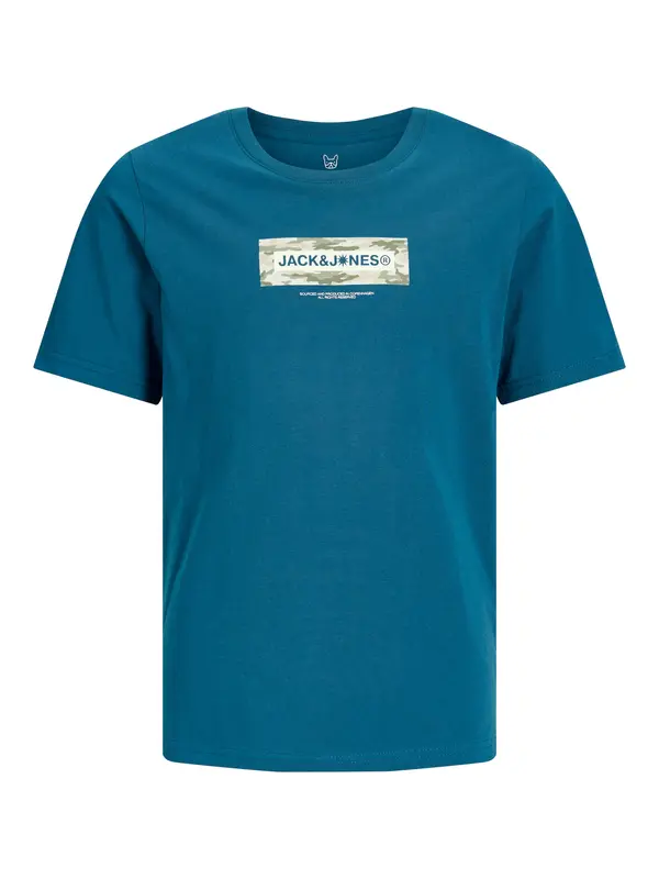Jack & Jones Junior Jack & Jones Junior Majica 'JCOBreeze'  bež / cijansko modra / kaki / bela