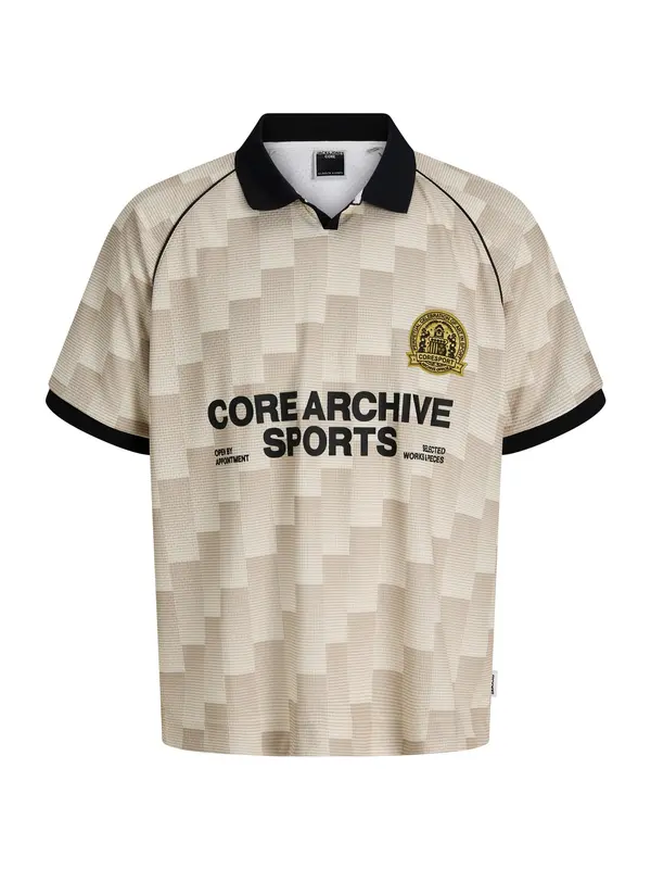 Jack & Jones Junior Jack & Jones Junior Majica 'JCOBreeze Football'  gorčica / med / črna
