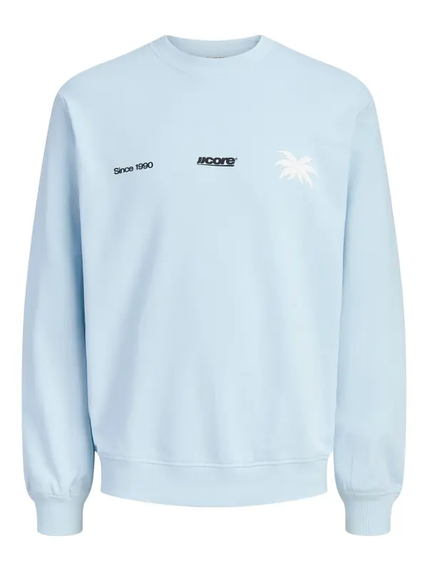 Jack & Jones Junior Jack & Jones Junior Majica 'JCOClub Summer'  svetlo modra / črna / bela