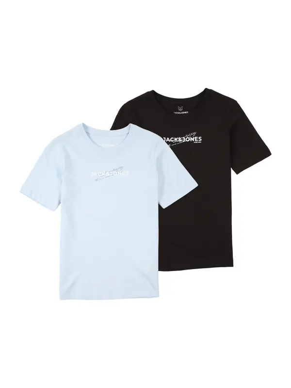 Jack & Jones Junior Jack & Jones Junior Majica 'JCOETERNA'  svetlo modra / črna