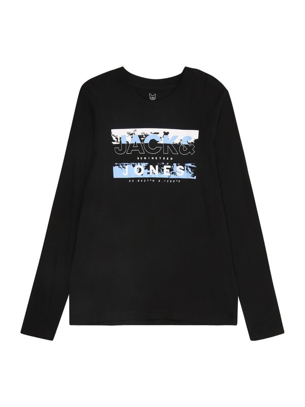 Jack & Jones Junior Jack & Jones Junior Majica 'JCOKONTA'  svetlo modra / črna / bela