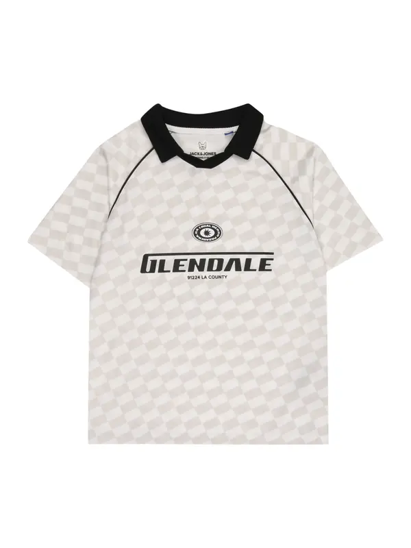 Jack & Jones Junior Jack & Jones Junior Majica 'JCOLido'  svetlo siva / črna / bela