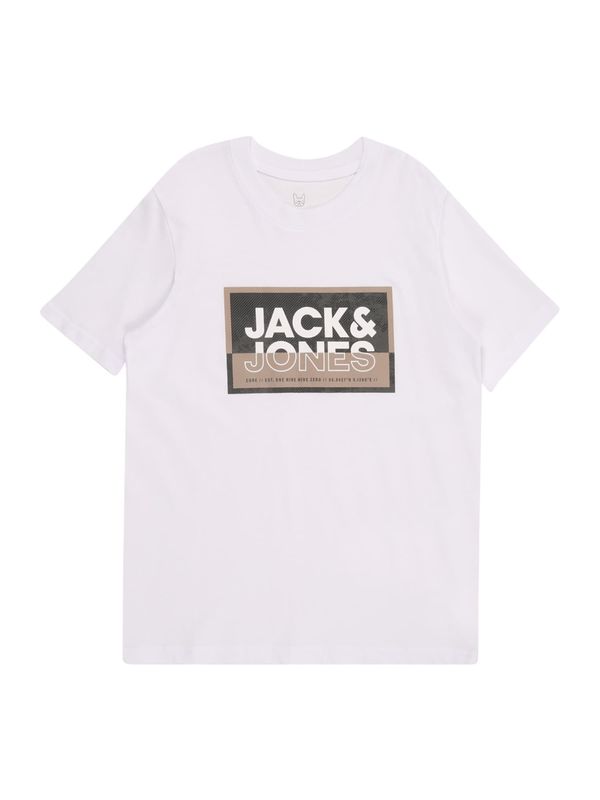 Jack & Jones Junior Jack & Jones Junior Majica 'JCOLOGAN'  rjava / siva / bela