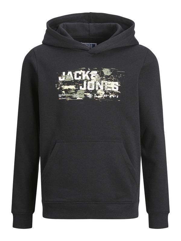 Jack & Jones Junior Jack & Jones Junior Majica 'JCOOutdoor'  oliva / črna / bela