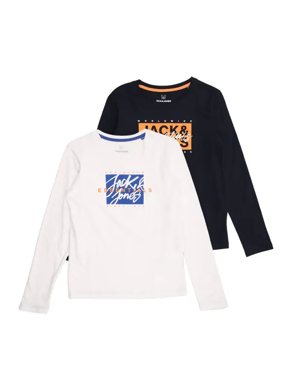 Jack & Jones Junior Jack & Jones Junior Majica 'JJCOLTON'  marine / kraljevo modra / oranžna / bela