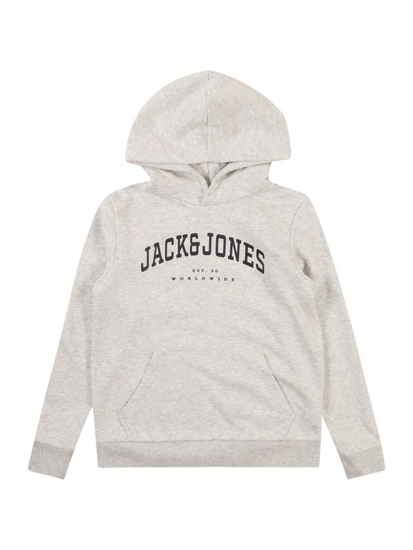 Jack & Jones Junior Jack & Jones Junior Majica 'JJECALEB'  svetlo siva / črna