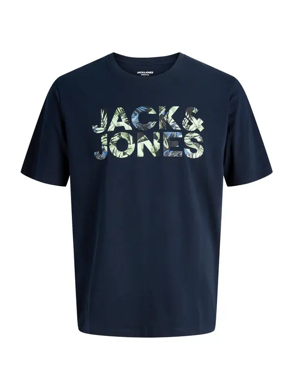 Jack & Jones Junior Jack & Jones Junior Majica 'JJEJeff'  modra / nočno modra / pastelno zelena