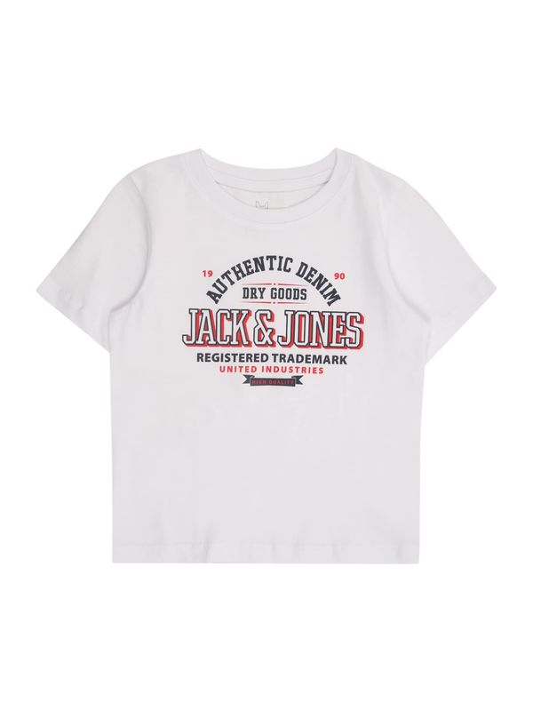 Jack & Jones Junior Jack & Jones Junior Majica 'JJELOGO'  temno modra / rdeča / bela