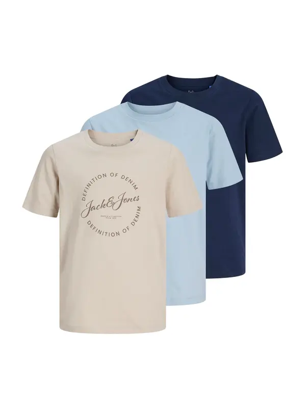 Jack & Jones Junior Jack & Jones Junior Majica 'JJGRAYSON'  bež / pastelno modra / temno modra