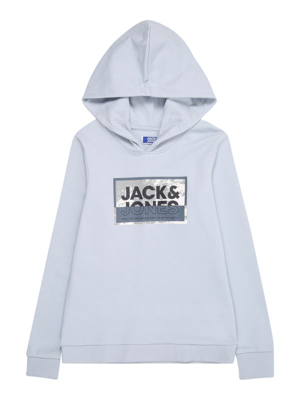 Jack & Jones Junior Jack & Jones Junior Majica 'JJLogan'  svetlo modra / črna / bela