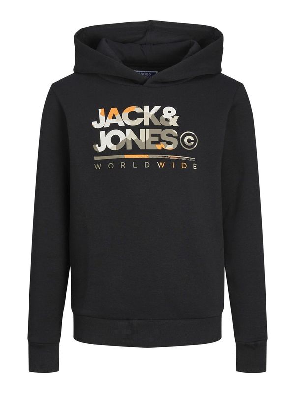 Jack & Jones Junior Jack & Jones Junior Majica 'JJLuke'  kaki / oranžna / črna / bela