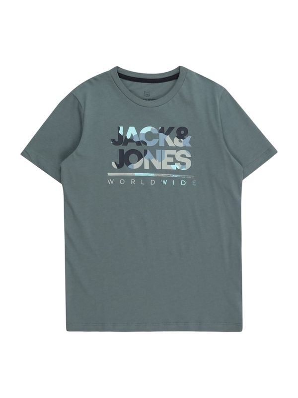 Jack & Jones Junior Jack & Jones Junior Majica 'JJLUKE'  mornarska / golobje modra / svetlo modra / siva