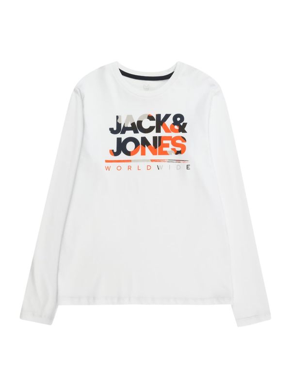 Jack & Jones Junior Jack & Jones Junior Majica 'JJLUKE'  mornarska / siva / oranžna / bela