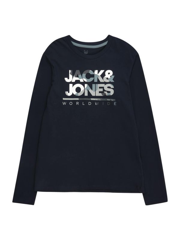 Jack & Jones Junior Jack & Jones Junior Majica 'JJLUKE'  mornarska / siva / smaragd / bela