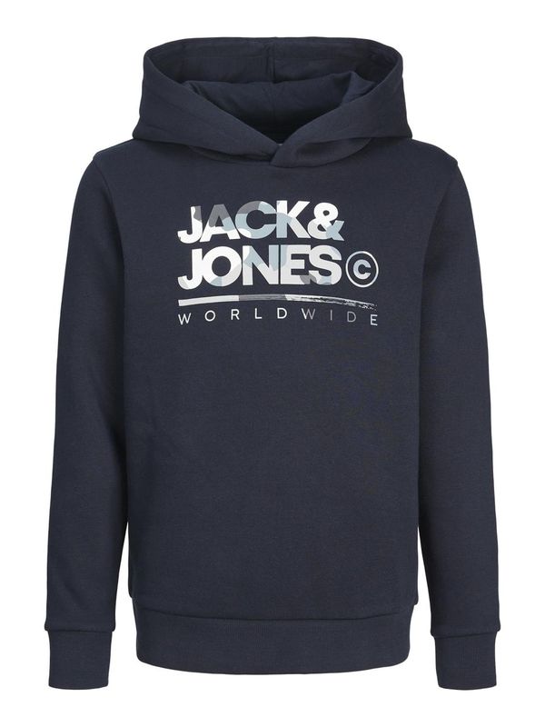 Jack & Jones Junior Jack & Jones Junior Majica 'JJLuke'  mornarska / svetlo modra / svetlo siva / off-bela