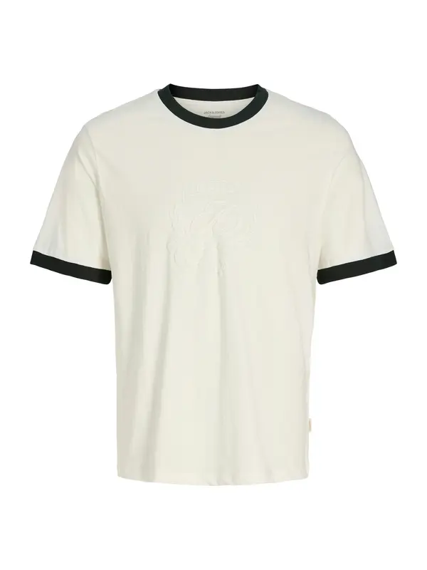 Jack & Jones Junior Jack & Jones Junior Majica 'JORARGOS RINGER'  črna / bela