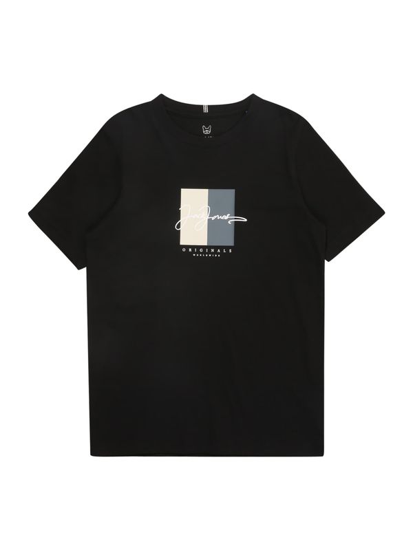 Jack & Jones Junior Jack & Jones Junior Majica 'JORFREDERIKSBERG'  bež / črna / off-bela