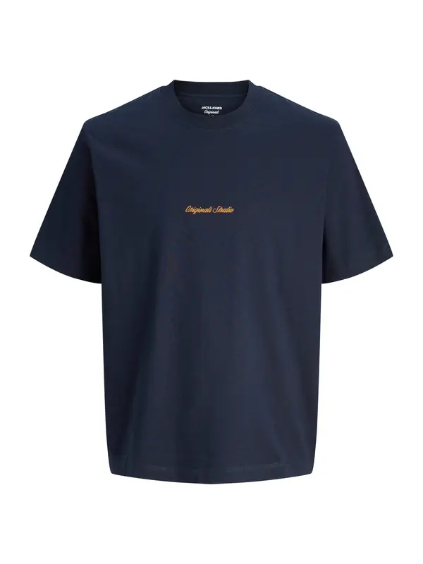 Jack & Jones Junior Jack & Jones Junior Majica 'JORNORREBRO'  nočno modra / oranžna