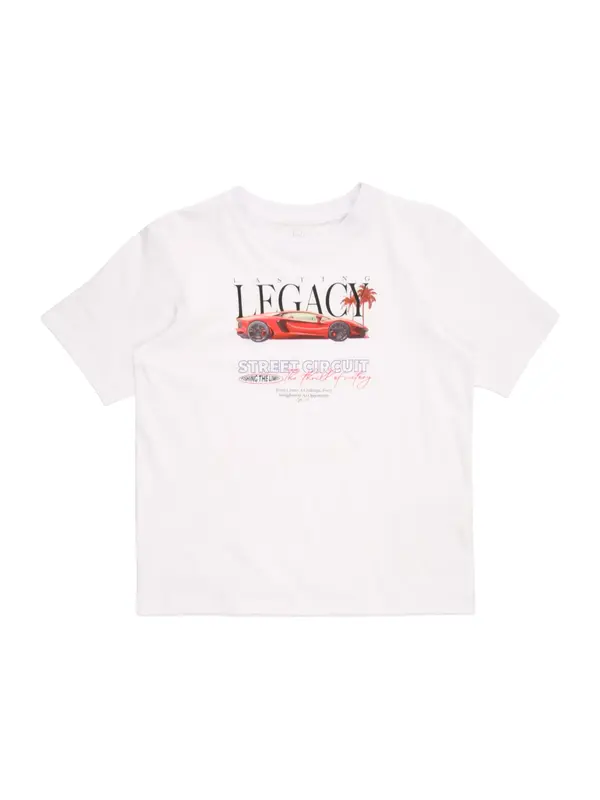 Jack & Jones Junior Jack & Jones Junior Majica 'JORPHOTO'  siva / rdeča / črna / bela